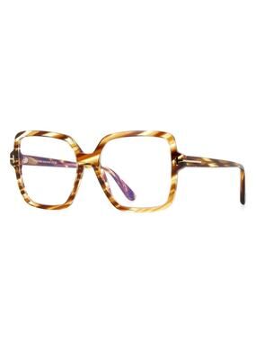 NEW!!! Tom Ford FT6063-B 055 Tortoiseshell Square Women Glasses Authentic